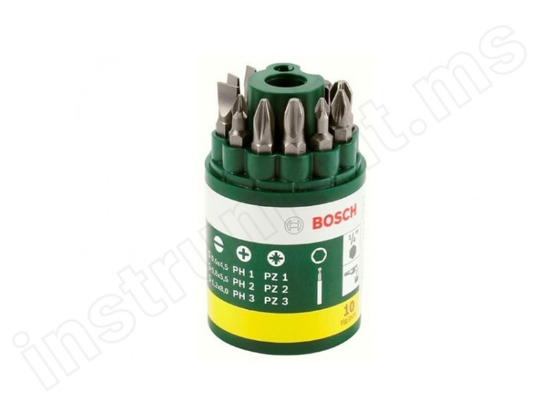 Набор бит Bosch 9шт. PH / PZ / T + универсальный держатель   арт.2607019452 - фото 1