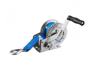 Лебедка ручная барабанная 0,9т/10м Зубр , ленточная   арт. 43115-0.9 - фото 1