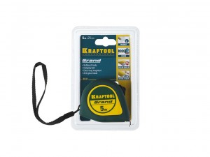 Рулетка 5м/25мм Kraftool GRAND, магнитный крюк арт.34022-05-25 - фото 4